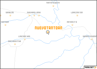 map of Nuevo Tantoán