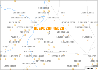 map of Nuevo Zaragoza