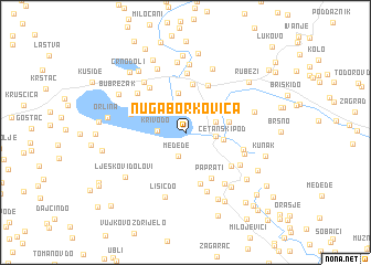 map of Nuga Borkovića