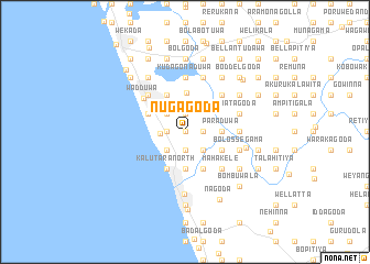 map of Nugagoda