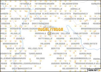 map of Nugaliyadda