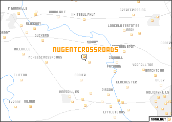 map of Nugent Crossroads