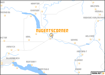 map of Nugents Corner