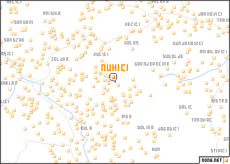 map of Nuhići