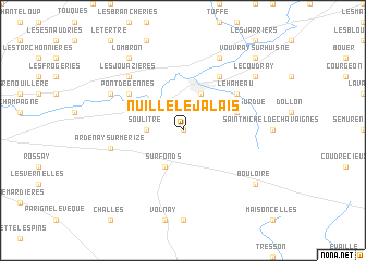 map of Nuillé-le-Jalais