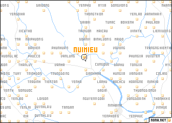 map of Núi Miêu