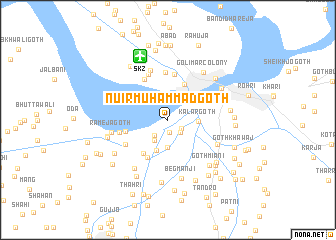 map of Nuīr Muhammad Goth