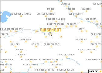 map of Nuisement