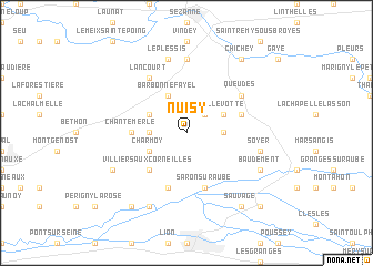 map of Nuisy