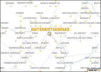 map of Nuits-Saint-Georges