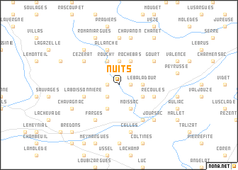 map of Nuits