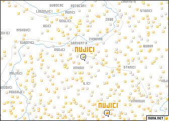 map of Nujići