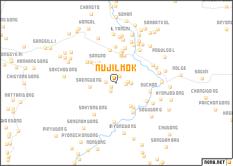 map of Nŭjilmok