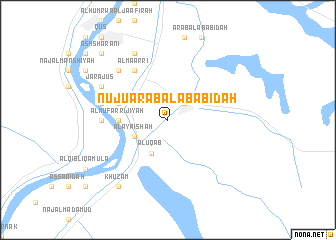 map of Nujū‘ ‘Arab al ‘Abābidah