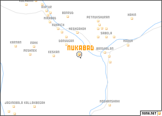 map of Nūkābād