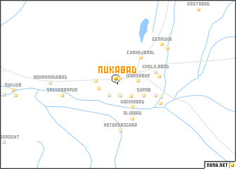 map of Nūkābād