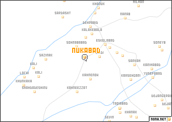 map of Nūkābād