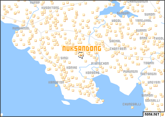 map of Nŭksan-dong