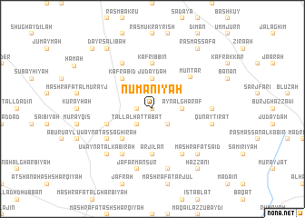 map of Nu‘mānīyah