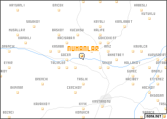 map of Numanlar