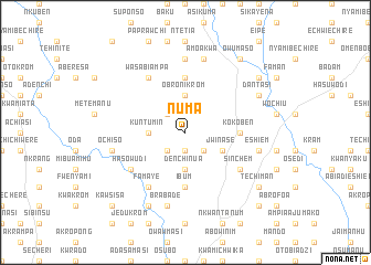 map of Numa