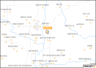 map of Numa