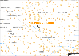 map of Numberdār Punjābi