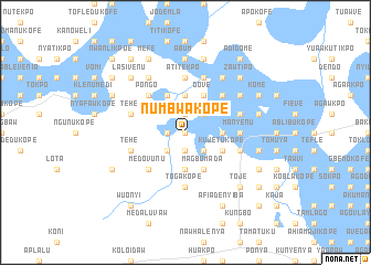 map of Numbwakope