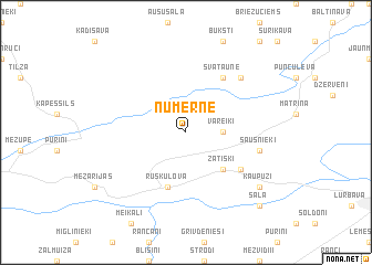 map of Numerne