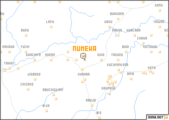 map of Numewa