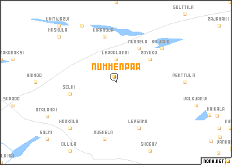 map of Nummenpää