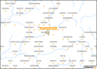 map of Numurina