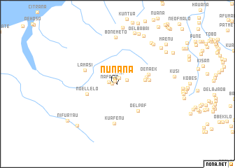 map of Nunana