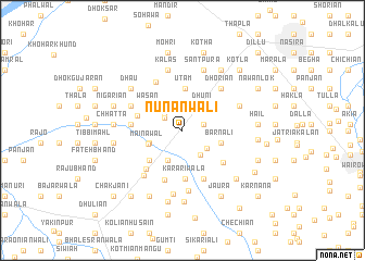 map of Nūnānwāli