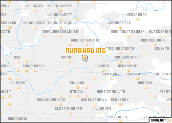 map of Nunawading