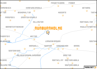 map of Nunburnholme