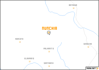 map of Nunchía