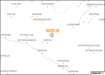 map of Nuncio
