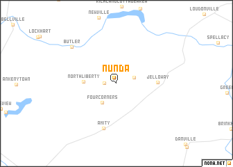 map of Nunda