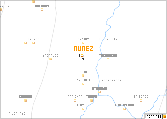 map of Núñez