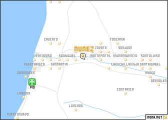 map of Núñez