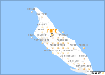 map of Nuñe