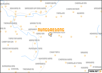 map of Nŭngdae-dong