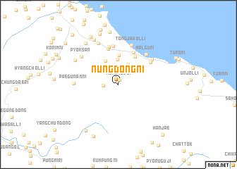 map of Nŭngdong-ni