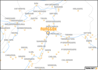 map of Nŭnggok