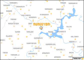 map of Nŭnggyo-ri