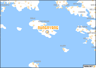 map of Nŭngnyang