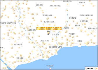 map of Nŭngsan-dong