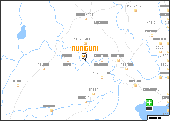 map of Nunguni