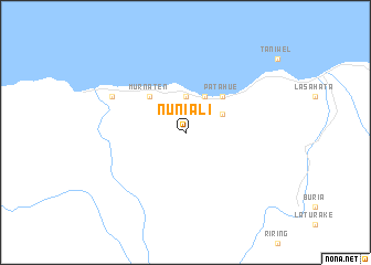 map of Nuniali